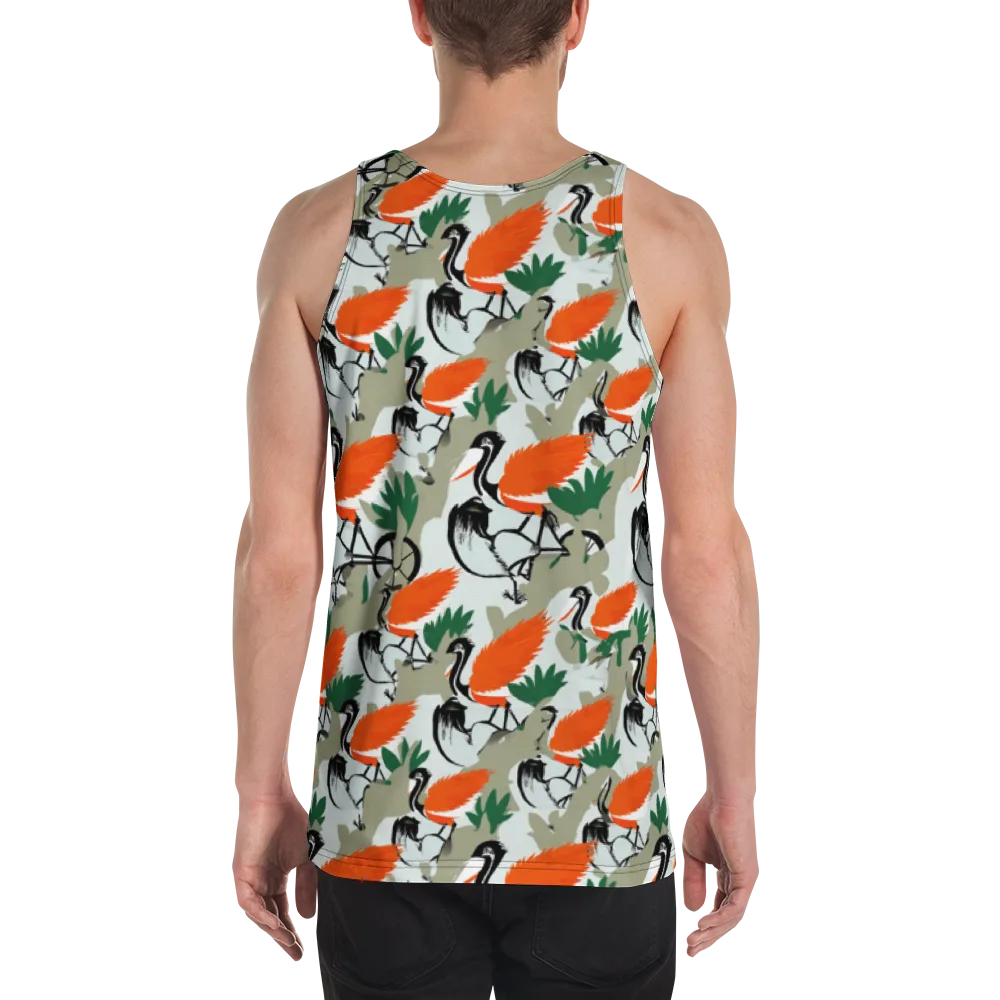 Crimson Migration on Men's Tank Top — Back