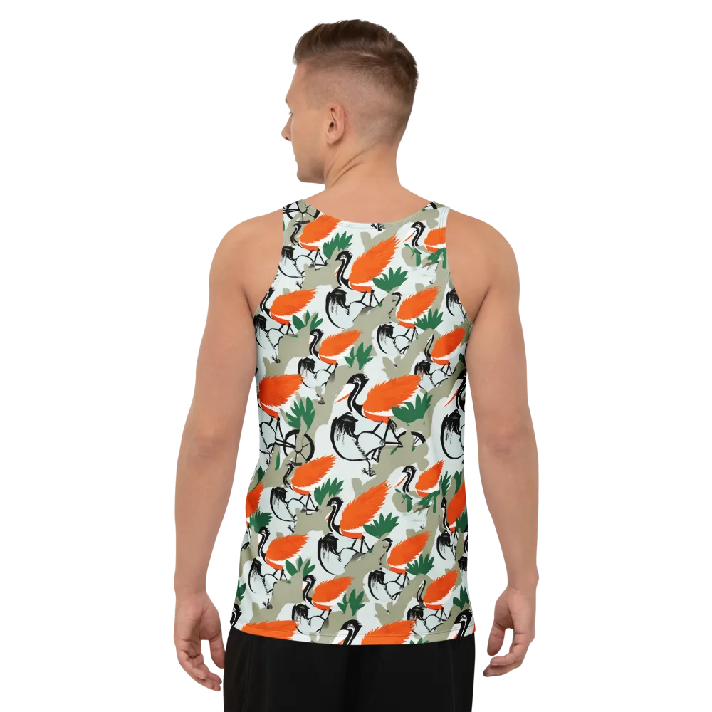 Crimson Migration on Men's Tank Top — Back