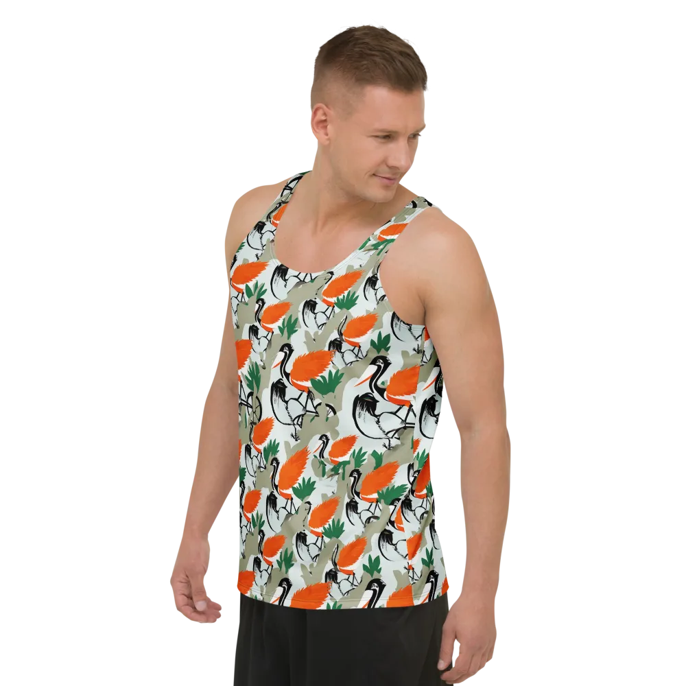 Crimson Migration on Men's Tank Top — Left Front