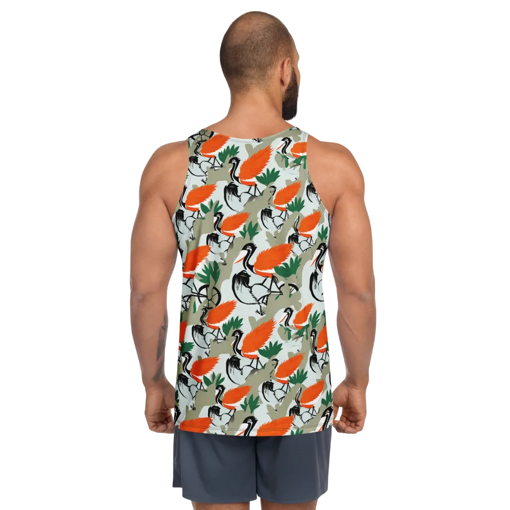 Crimson Migration on Men's Tank Top — Back