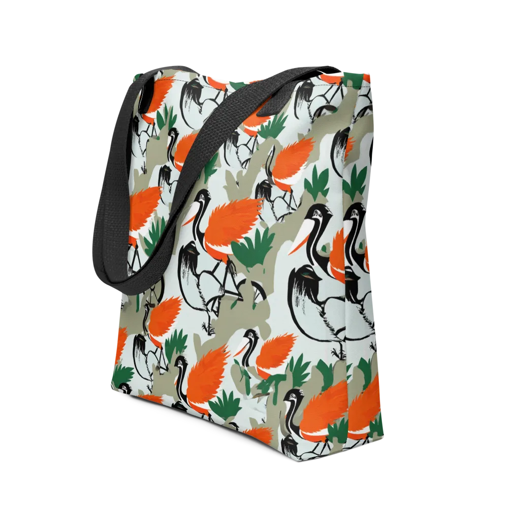 Crimson Migration on Tote Bag — Front