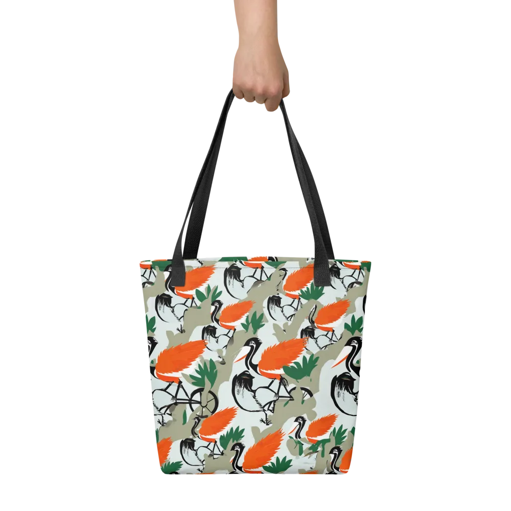 Crimson Migration on Tote Bag — Front