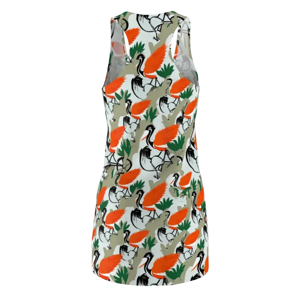 Crimson Migration on Racerback Dress — Back