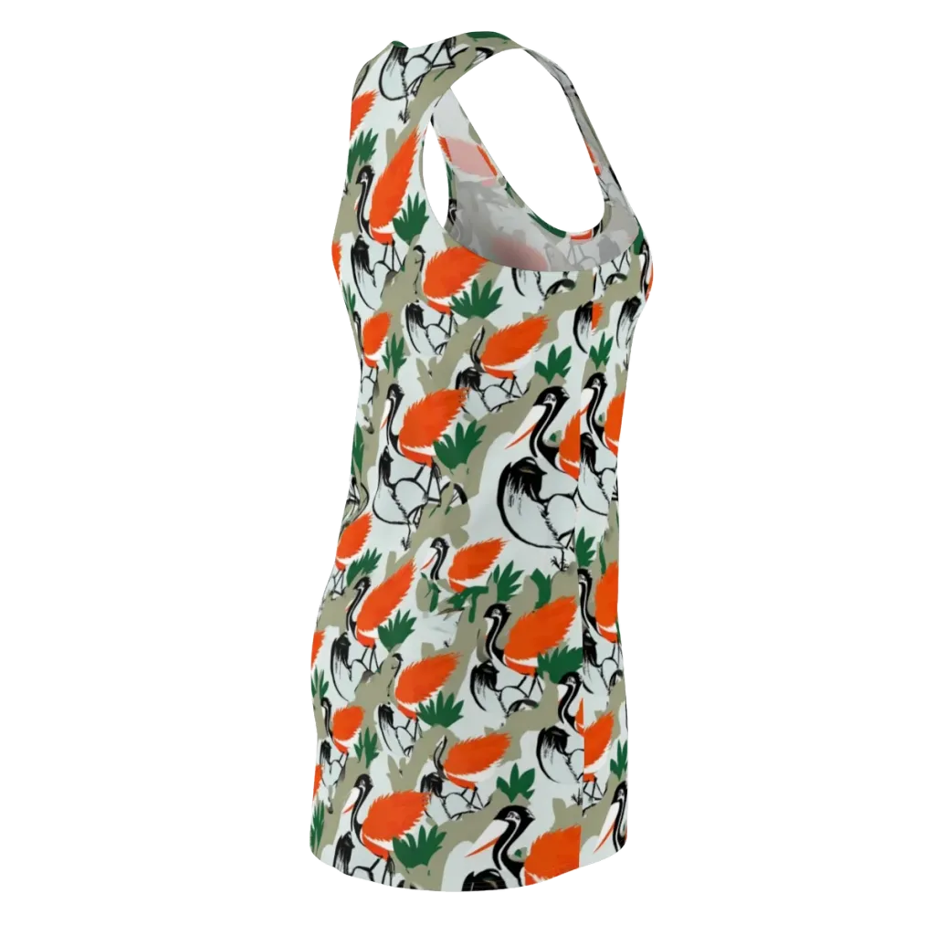 Crimson Migration on Racerback Dress — Back Side