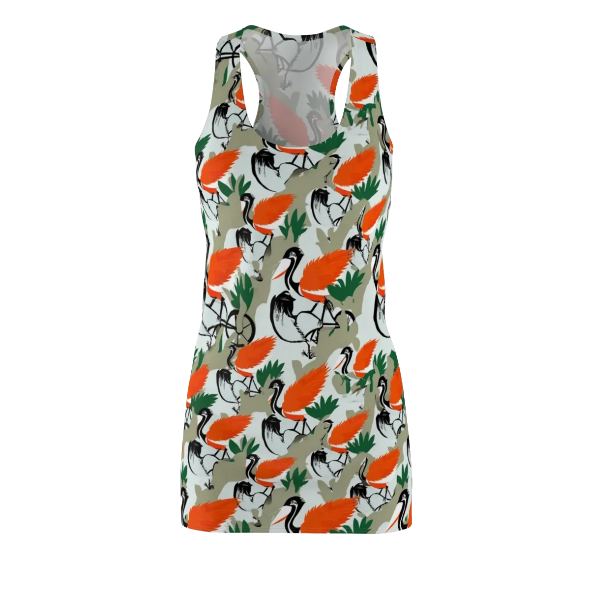 Crimson Migration on Racerback Dress — Front