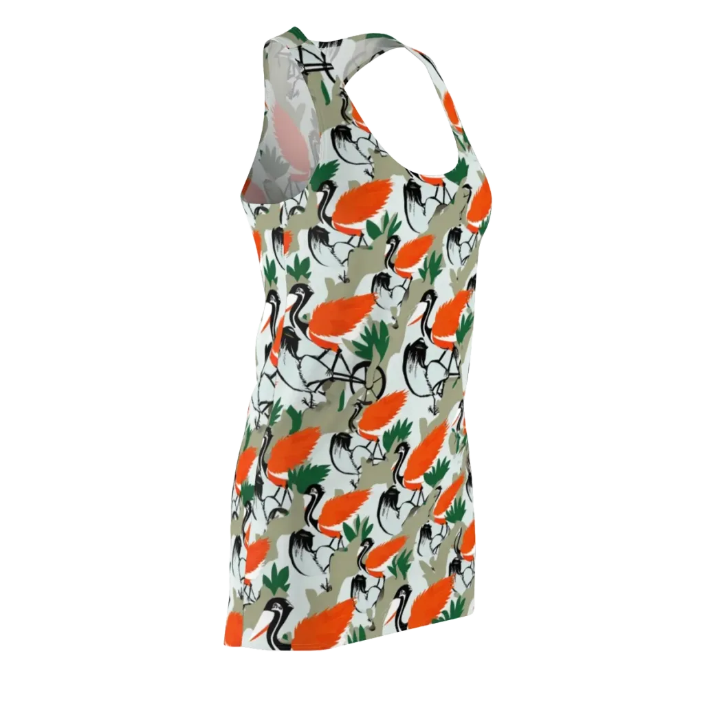 Crimson Migration on Racerback Dress — Front Side