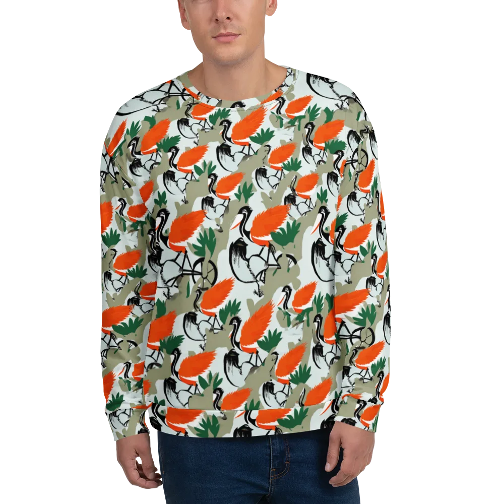 Crimson Migration on Sweatshirt — Front