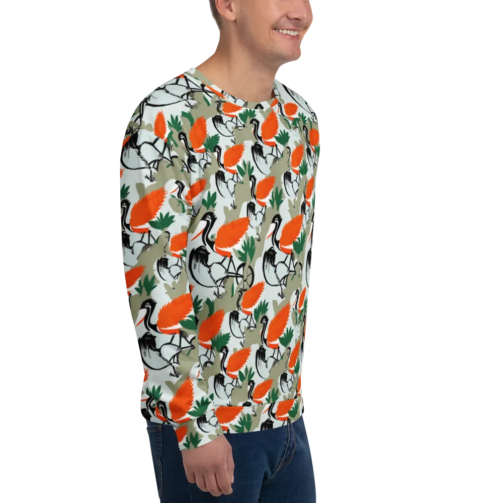 Crimson Migration on Sweatshirt — Right Front