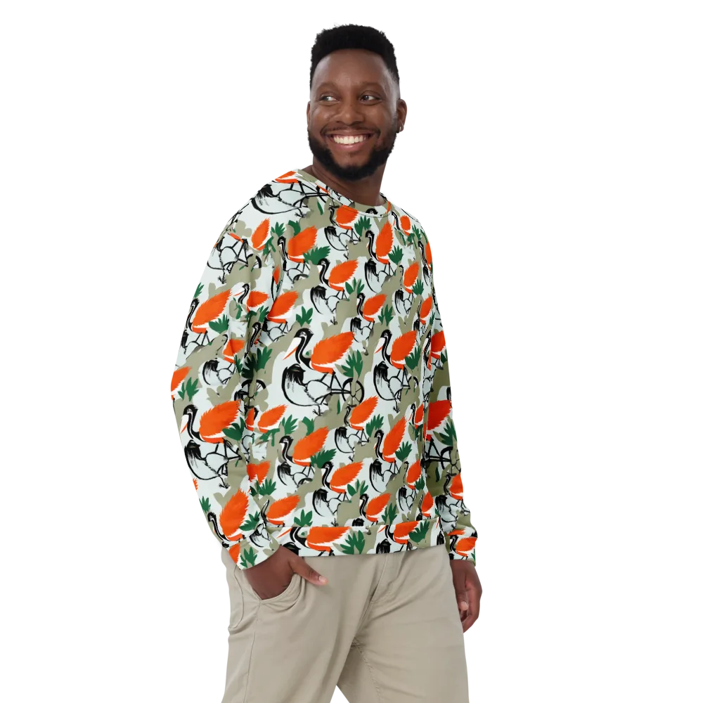 Crimson Migration on Sweatshirt — Front