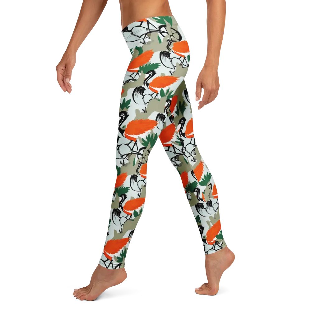 Crimson Migration on Leggings — Left