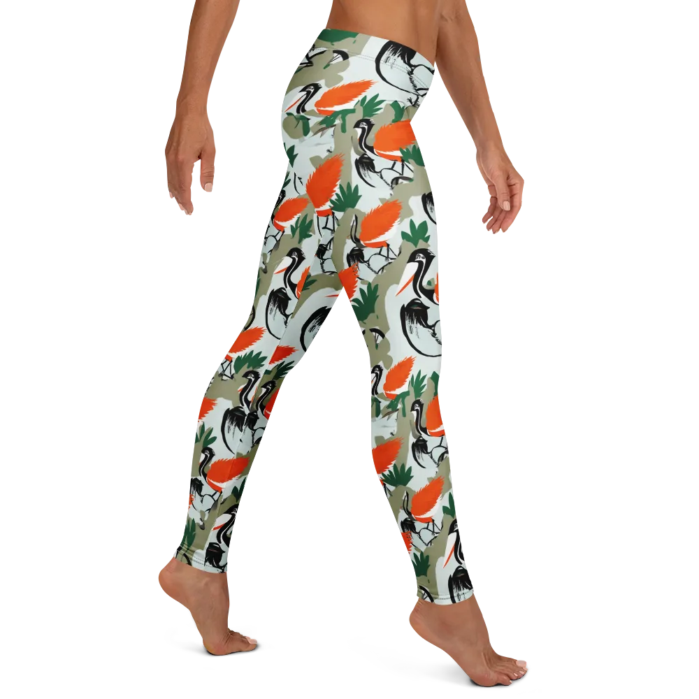 Crimson Migration on Leggings — Right