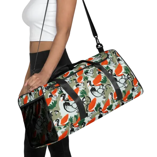 Crimson Migration on a Duffle Bag