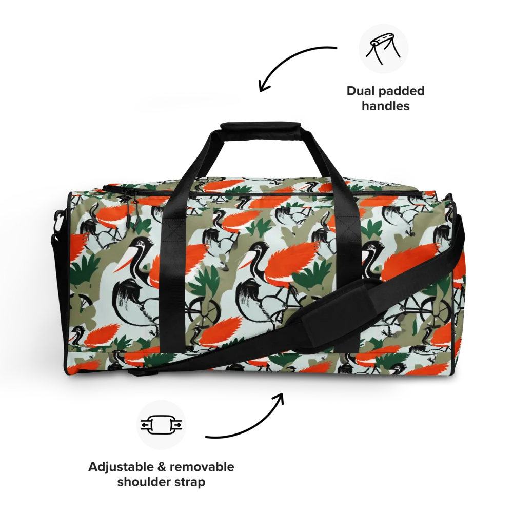 Crimson Migration on Duffle Bag — Front
