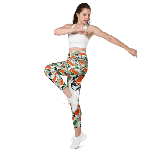 Crimson Migration on a Leggings with Pockets