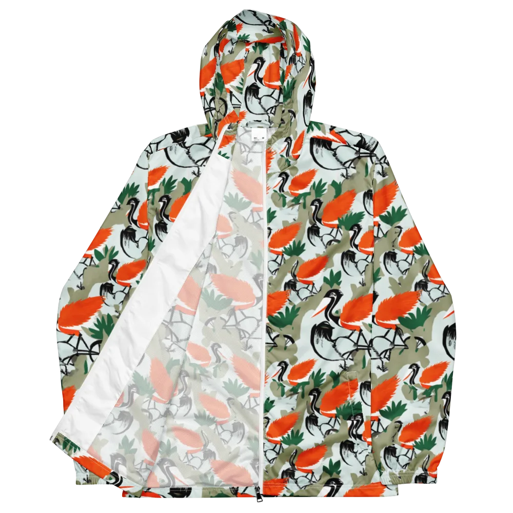 Crimson Migration on Men's Windbreaker — Front
