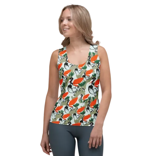 Crimson Migration on a Women's Tank Top