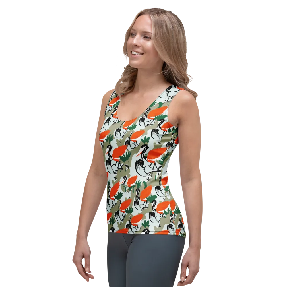 Crimson Migration on Women's Tank Top — Left Front