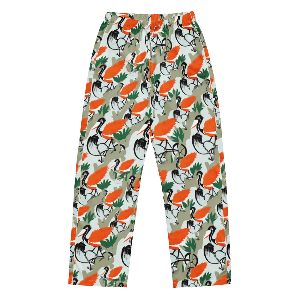 Crimson Migration on Women's Pajama Pants — Front