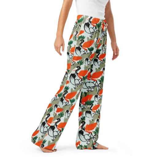 Crimson Migration on a Women's Pajama Pants