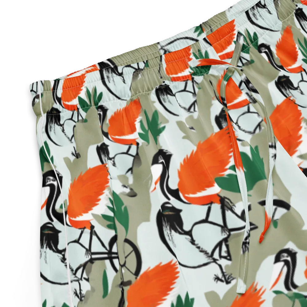 Crimson Migration on Women's Pajama Shorts — Product details