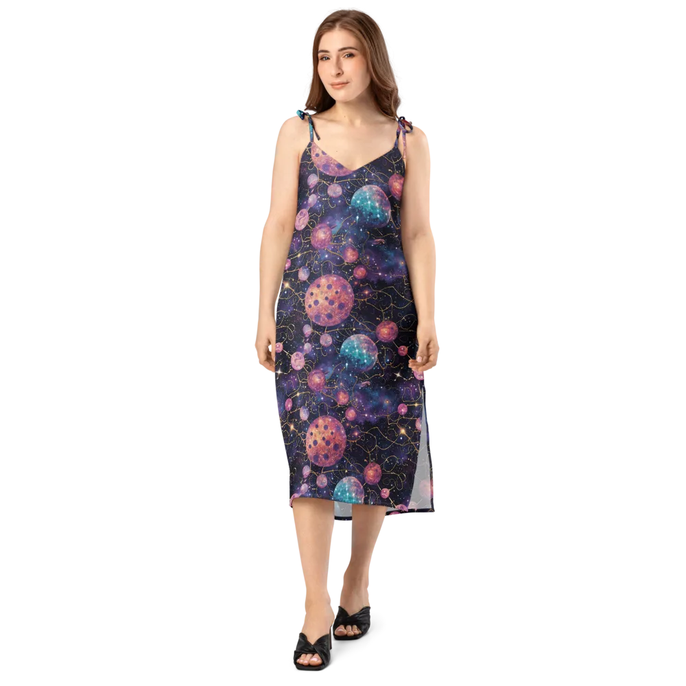 Stardust Vines on Slip Dress — Front