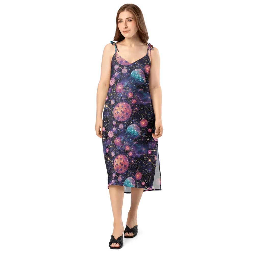 Stardust Vines on Slip Dress — Front