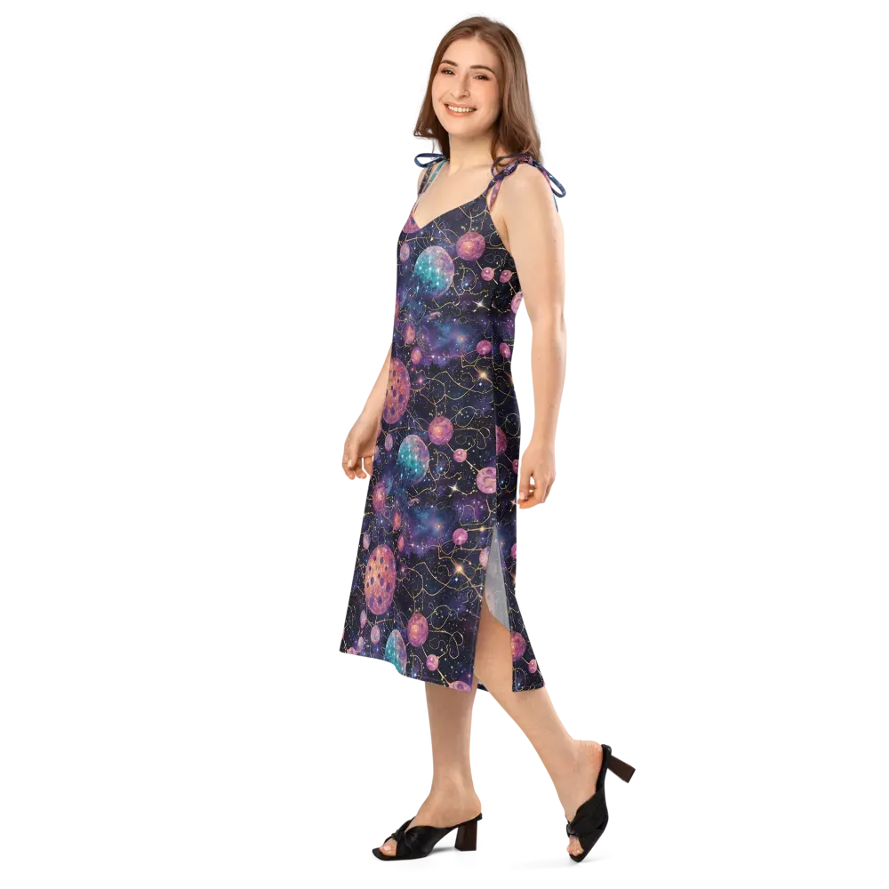 Stardust Vines on Slip Dress — Left Front