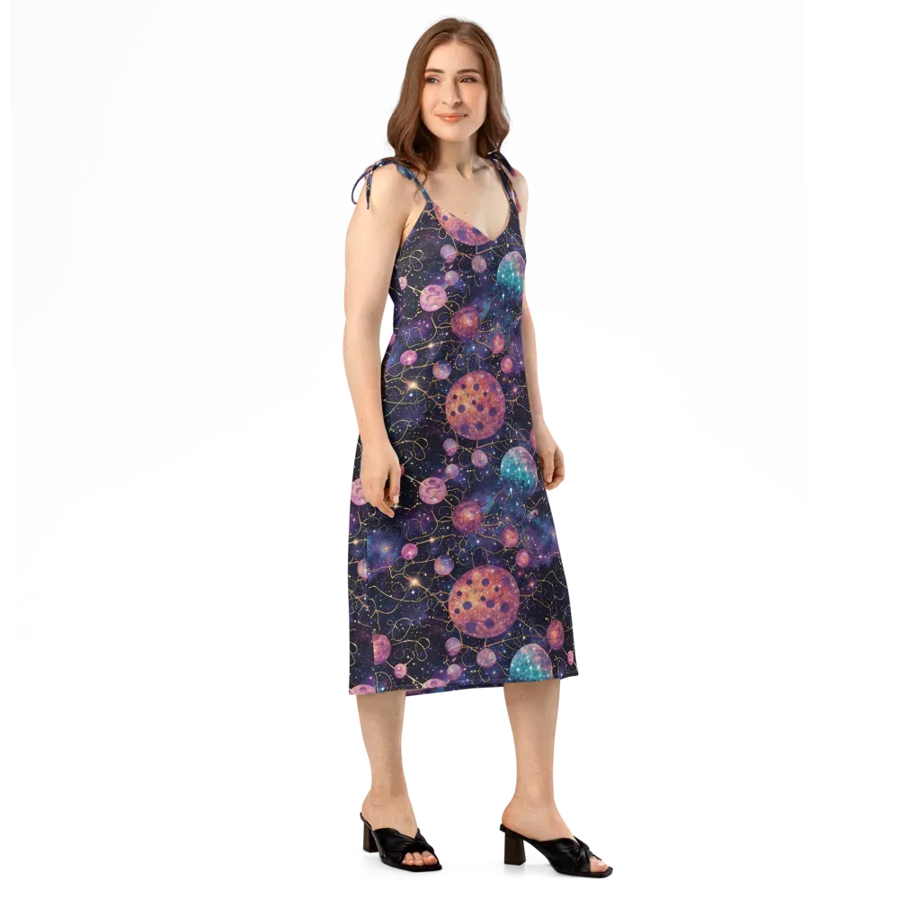 Stardust Vines on Slip Dress — Right Front
