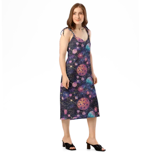 Stardust Vines on a Slip Dress