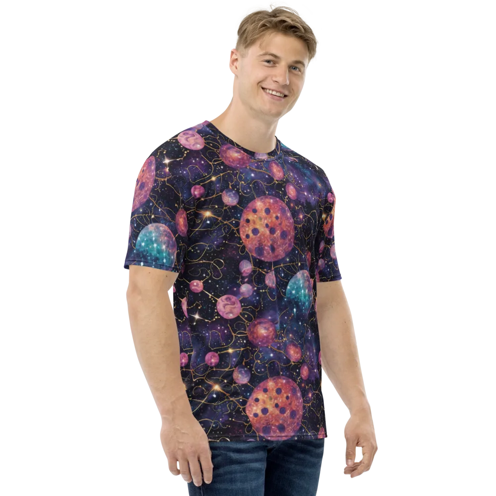 Stardust Vines on Men's Crew Neck T-Shirt — Right