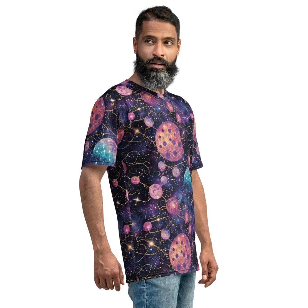 Stardust Vines on Men's Crew Neck T-Shirt — Right