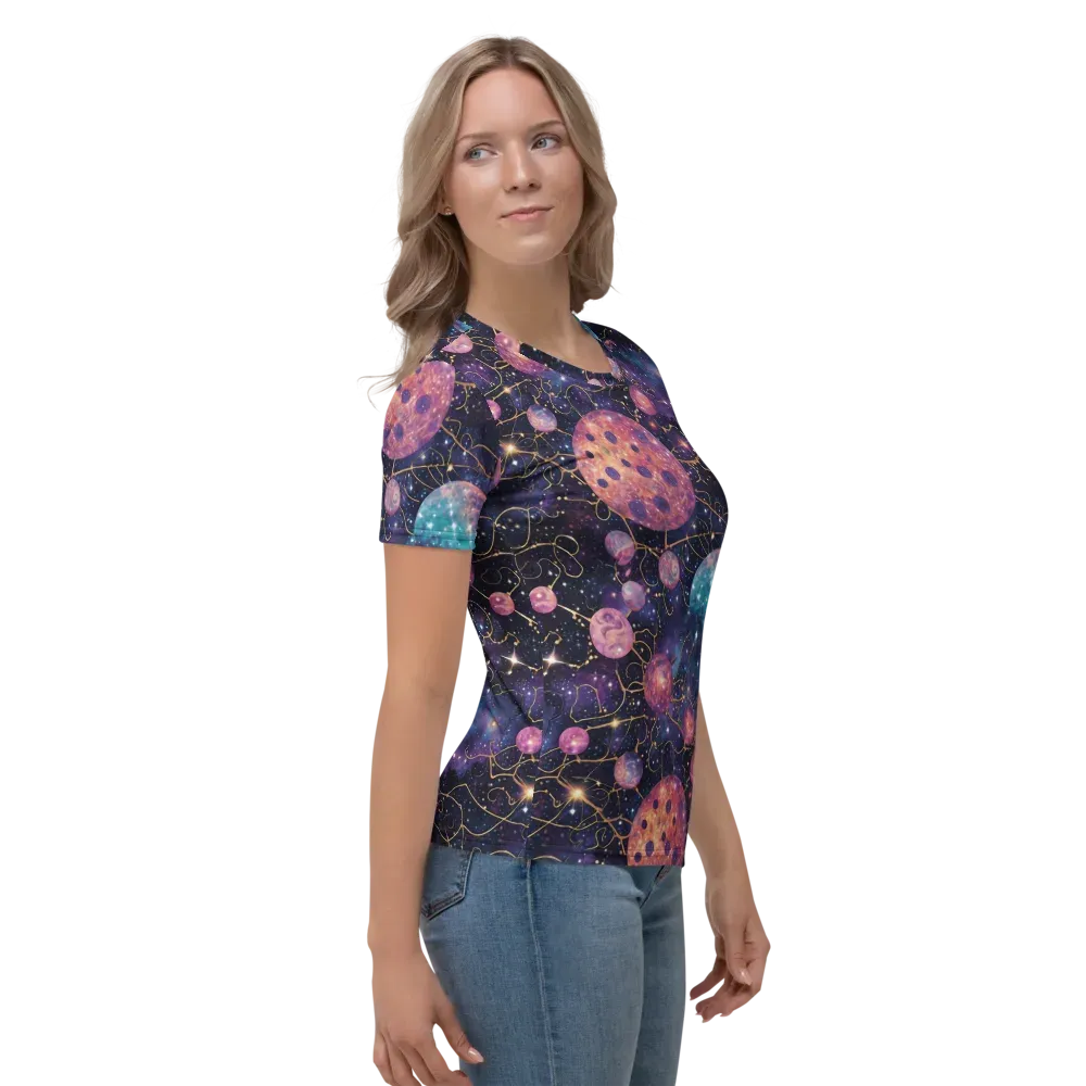 Stardust Vines on Women's Crew Neck T-Shirt — Right
