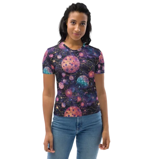 Stardust Vines on a Women's Crew Neck T-Shirt