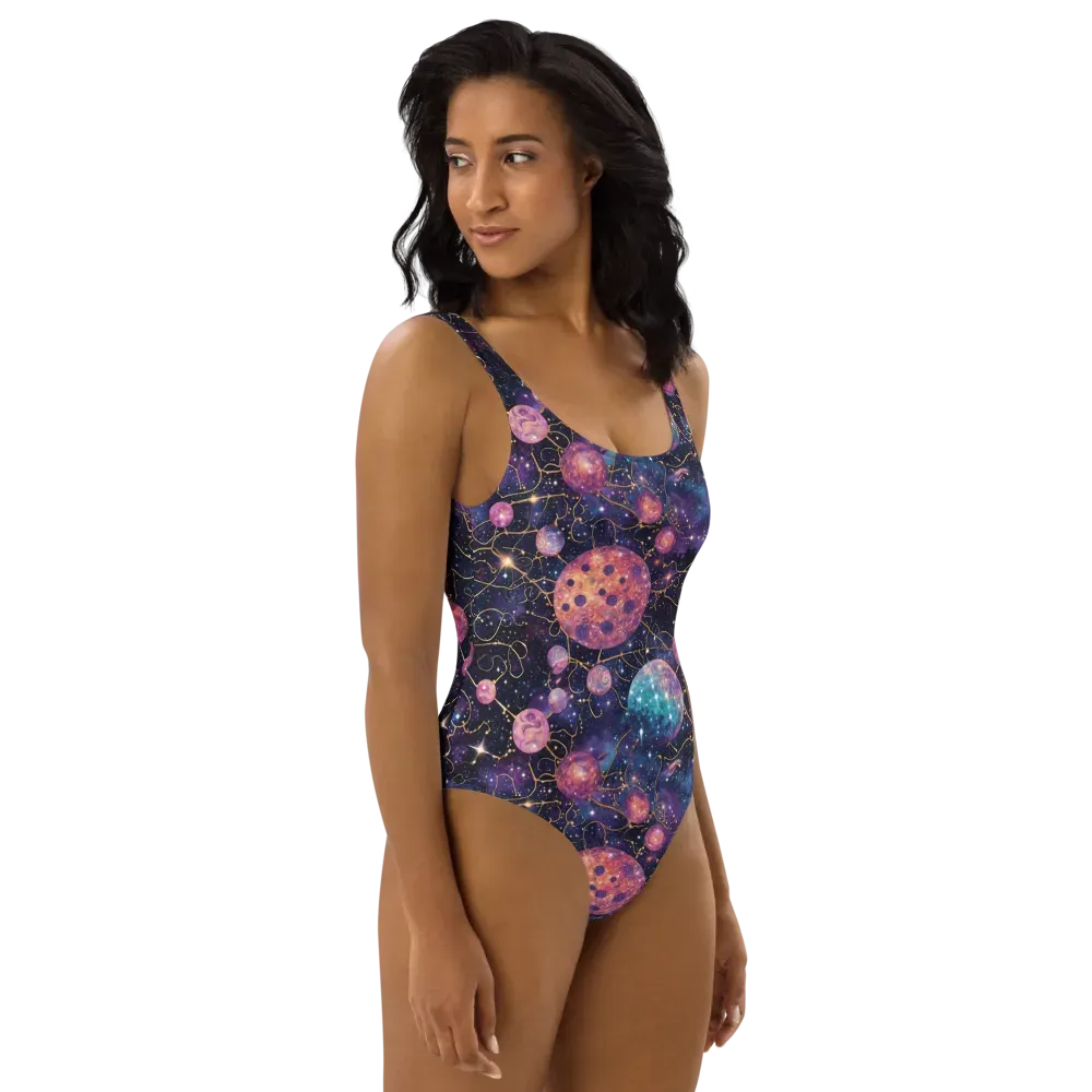 Stardust Vines on One-Piece Swimsuit — Right