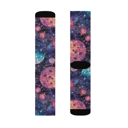 Stardust Vines on a Socks