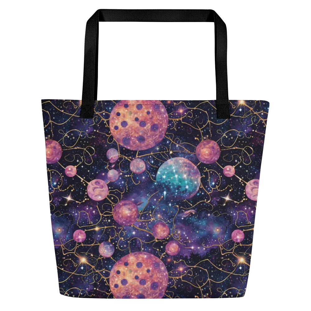 Stardust Vines on Large Tote Bag W/ Pocket — Front