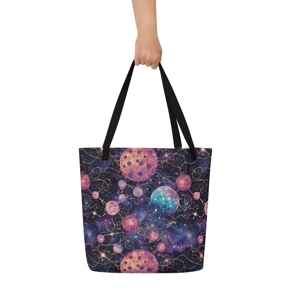 Stardust Vines on Large Tote Bag W/ Pocket — Front