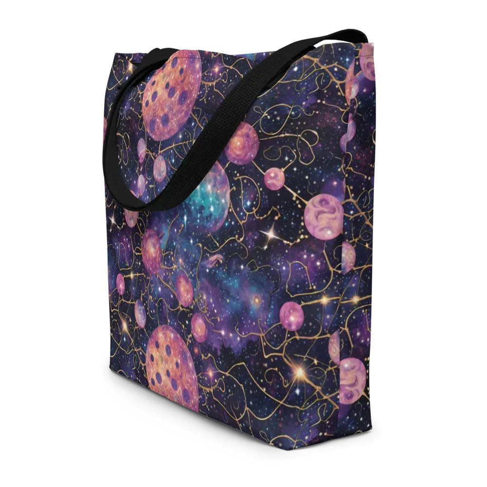 Stardust Vines on Large Tote Bag W/ Pocket — Front