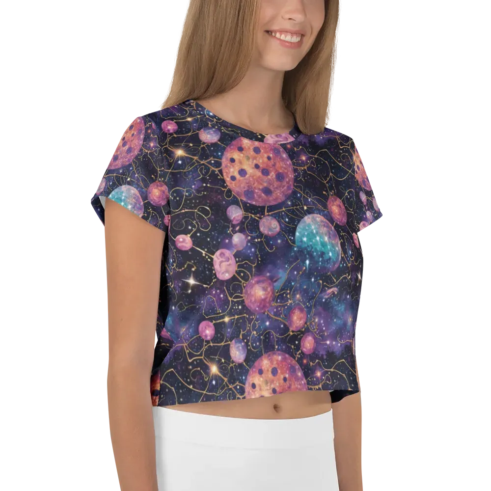 Stardust Vines on Crop Tee — Right