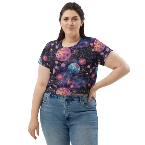 Stardust Vines on a Crop Tee