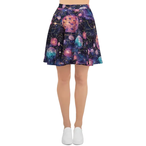 Stardust Vines on a Skater Skirt