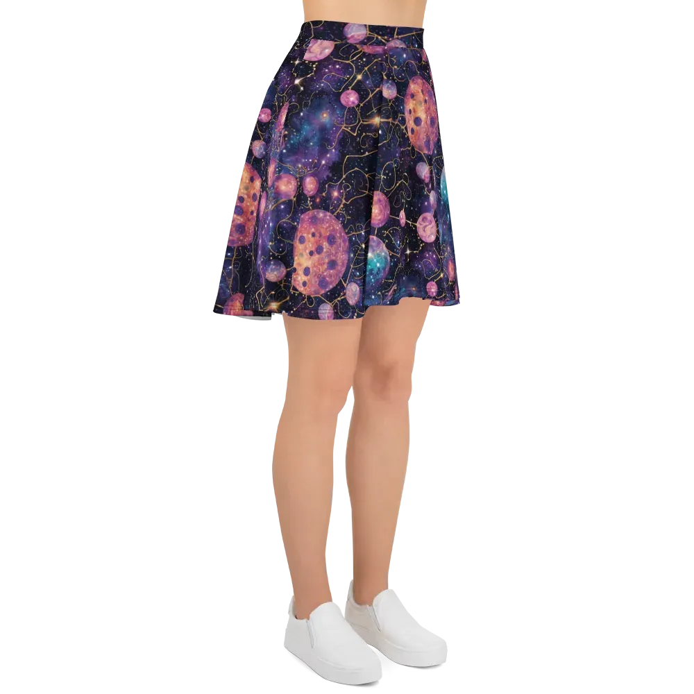 Stardust Vines on Skater Skirt — Right