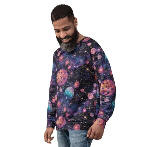 Stardust Vines on a Sweatshirt