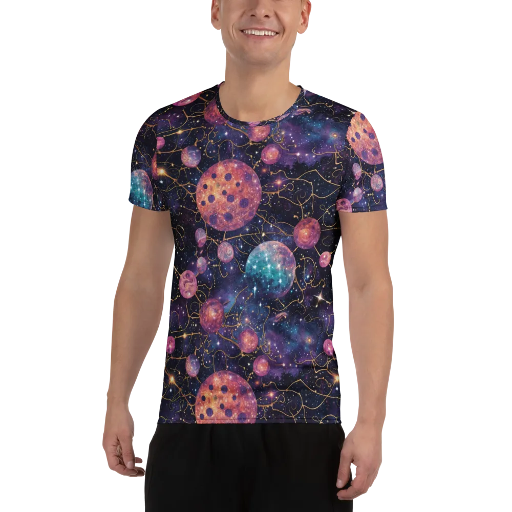 Stardust Vines on Men's Athletic T-Shirt — Front