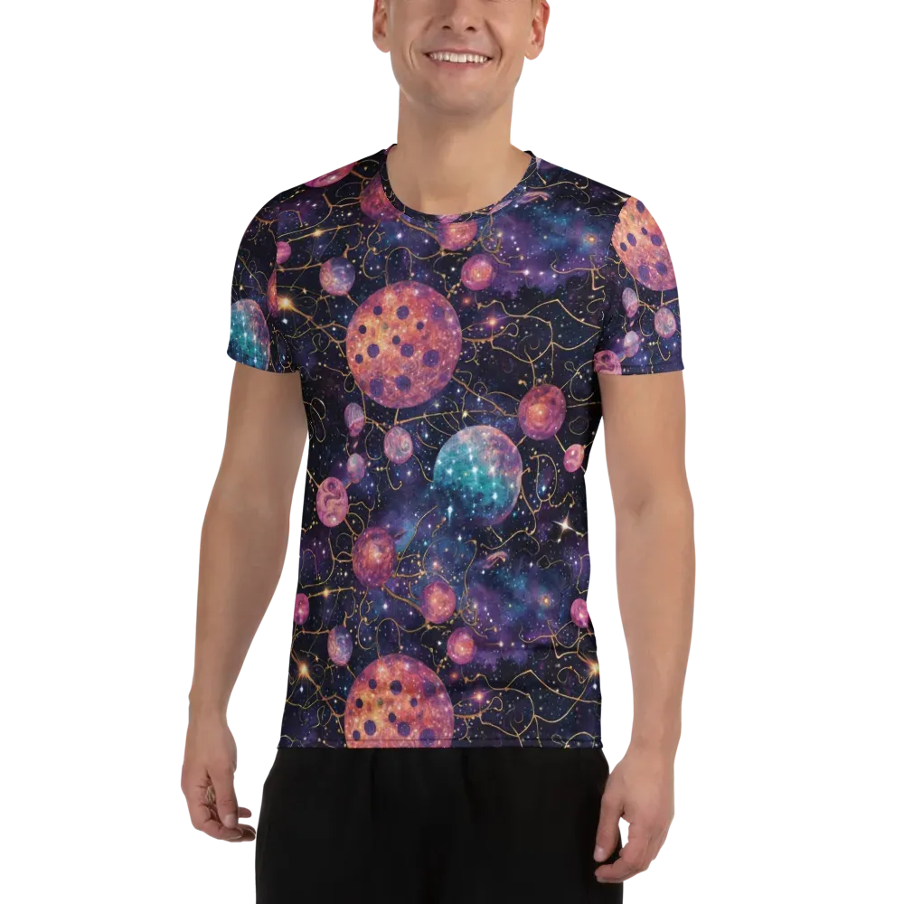 Stardust Vines on Men's Athletic T-Shirt — Front