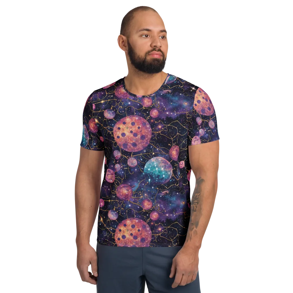 Stardust Vines on Men's Athletic T-Shirt — Front