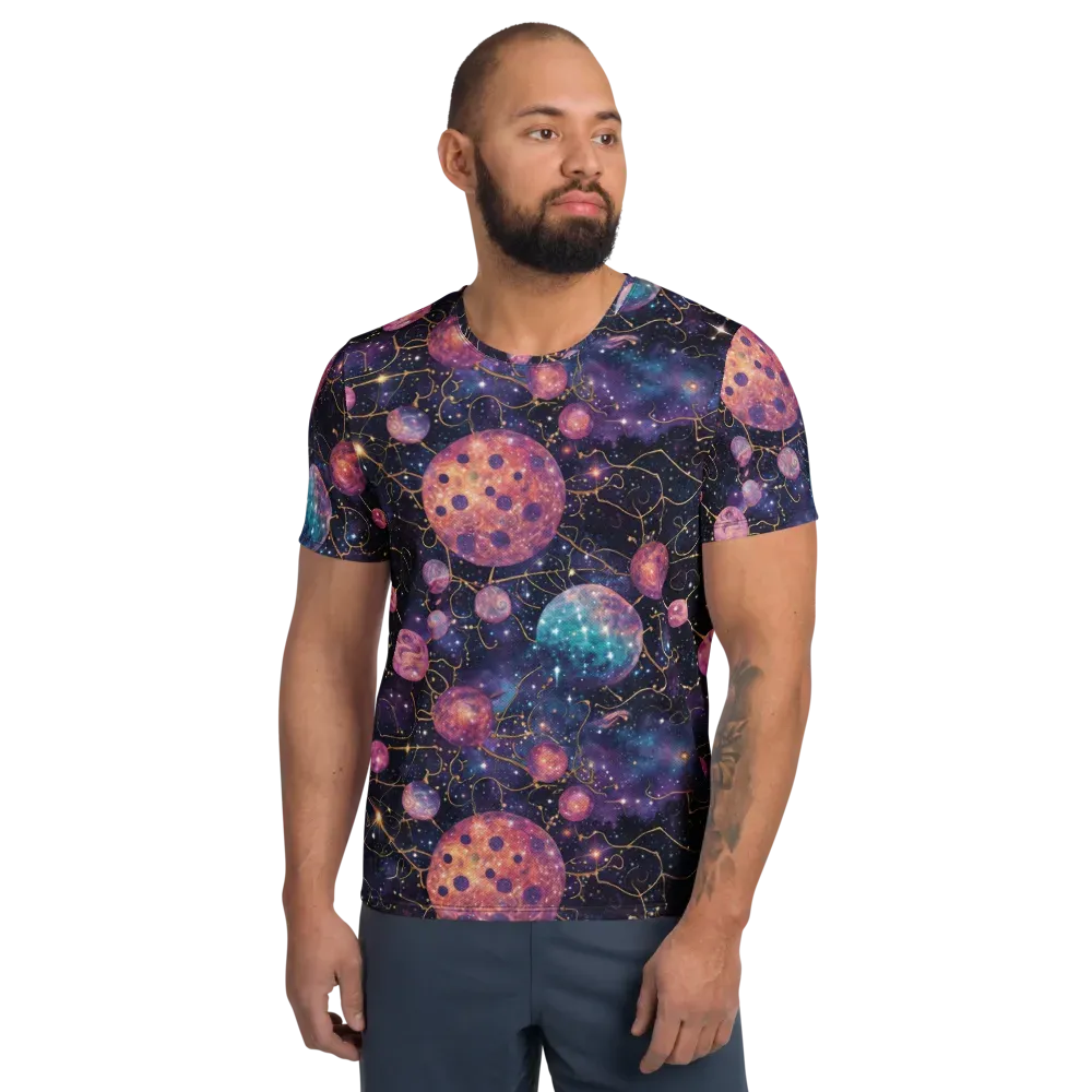 Stardust Vines on Men's Athletic T-Shirt — Front