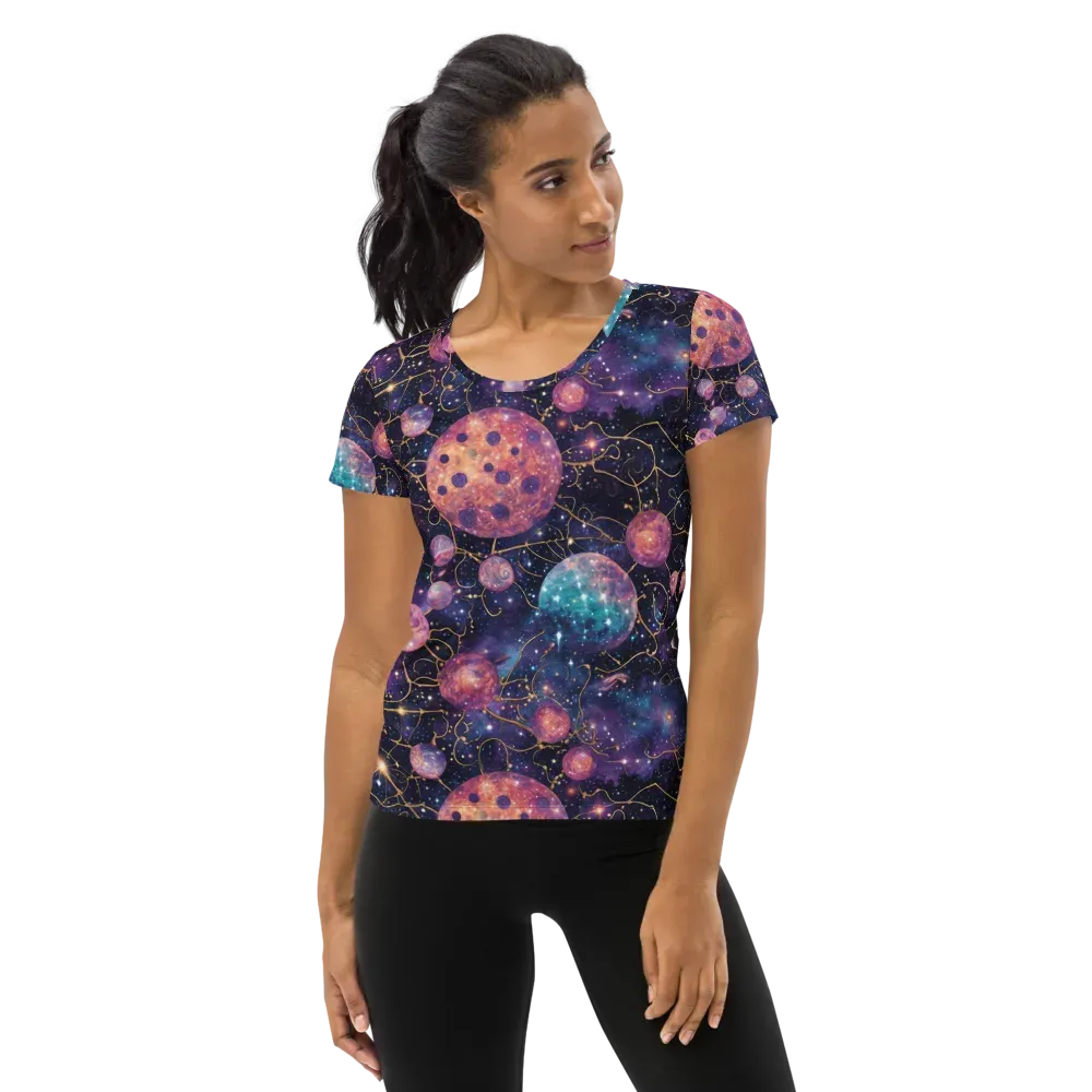 Stardust Vines on Women's Athletic T-Shirt — Front