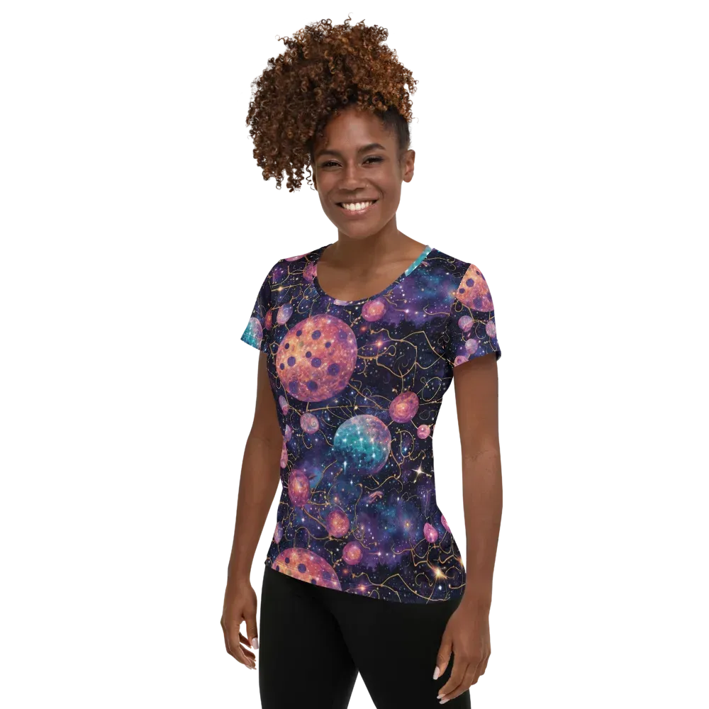 Stardust Vines on Women's Athletic T-Shirt — Left