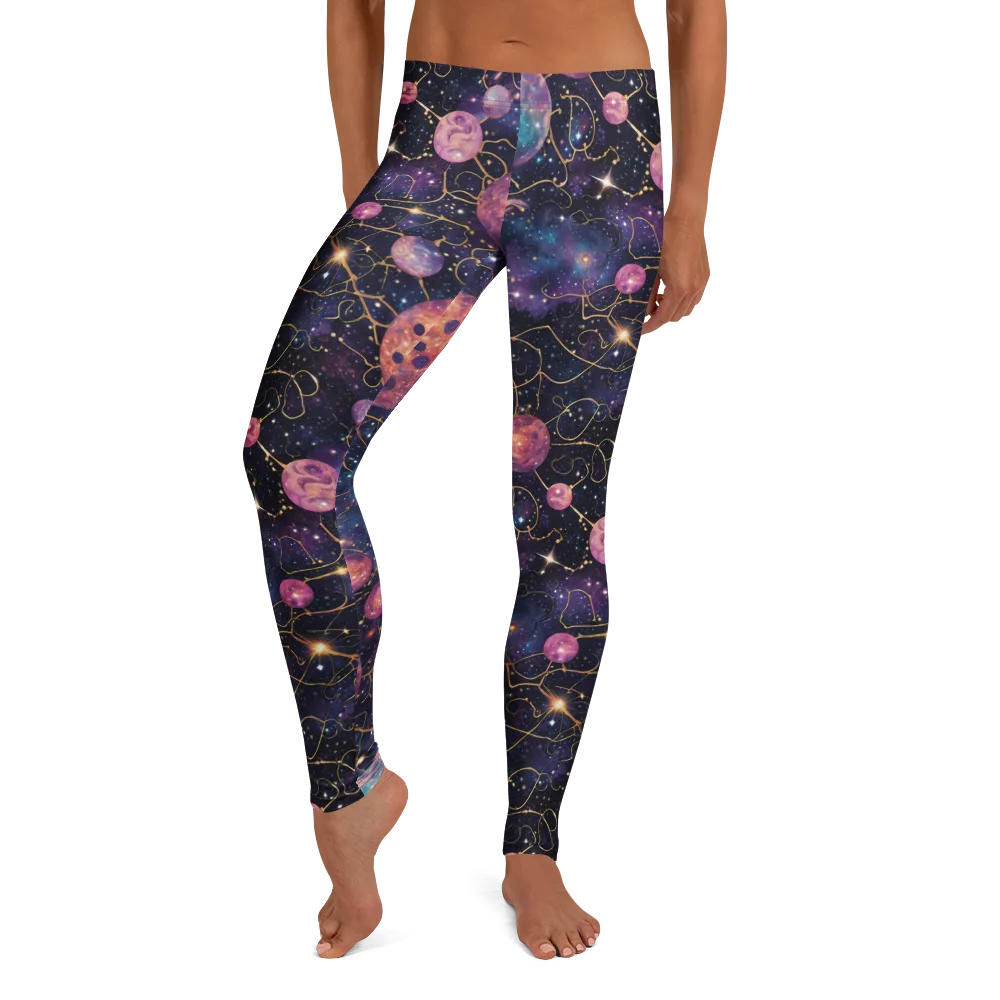 Stardust Vines on Leggings — Front
